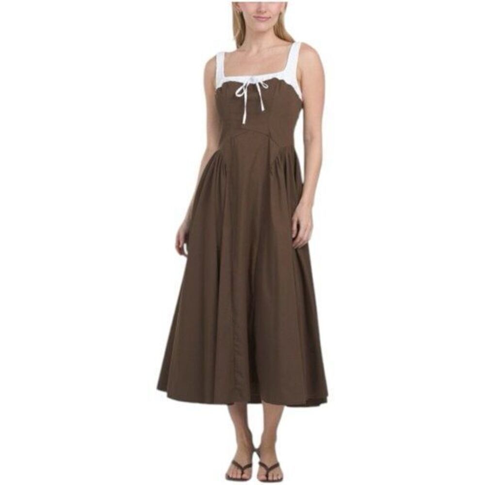 ✨MOON RIVER Two Tone Drop Waist Peakaboo Sz Large Dress✨